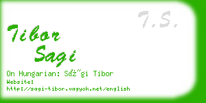 tibor sagi business card